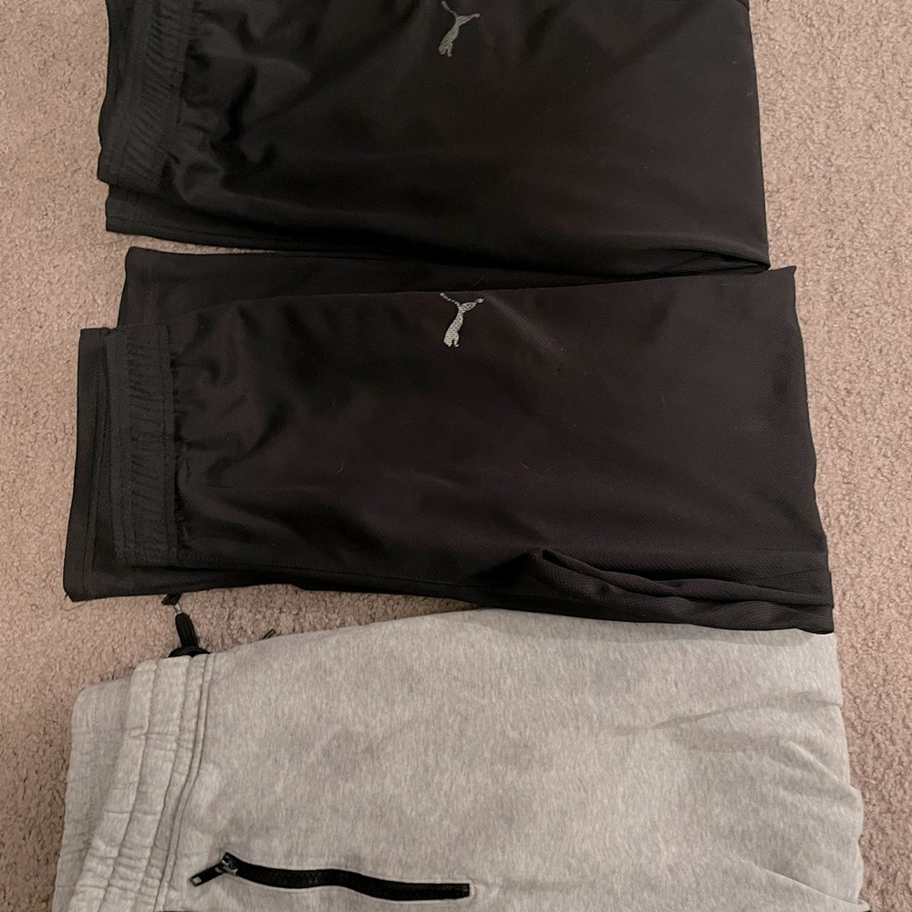 3 pairs boy’s athletic pants, size 13/14 and 14-16.